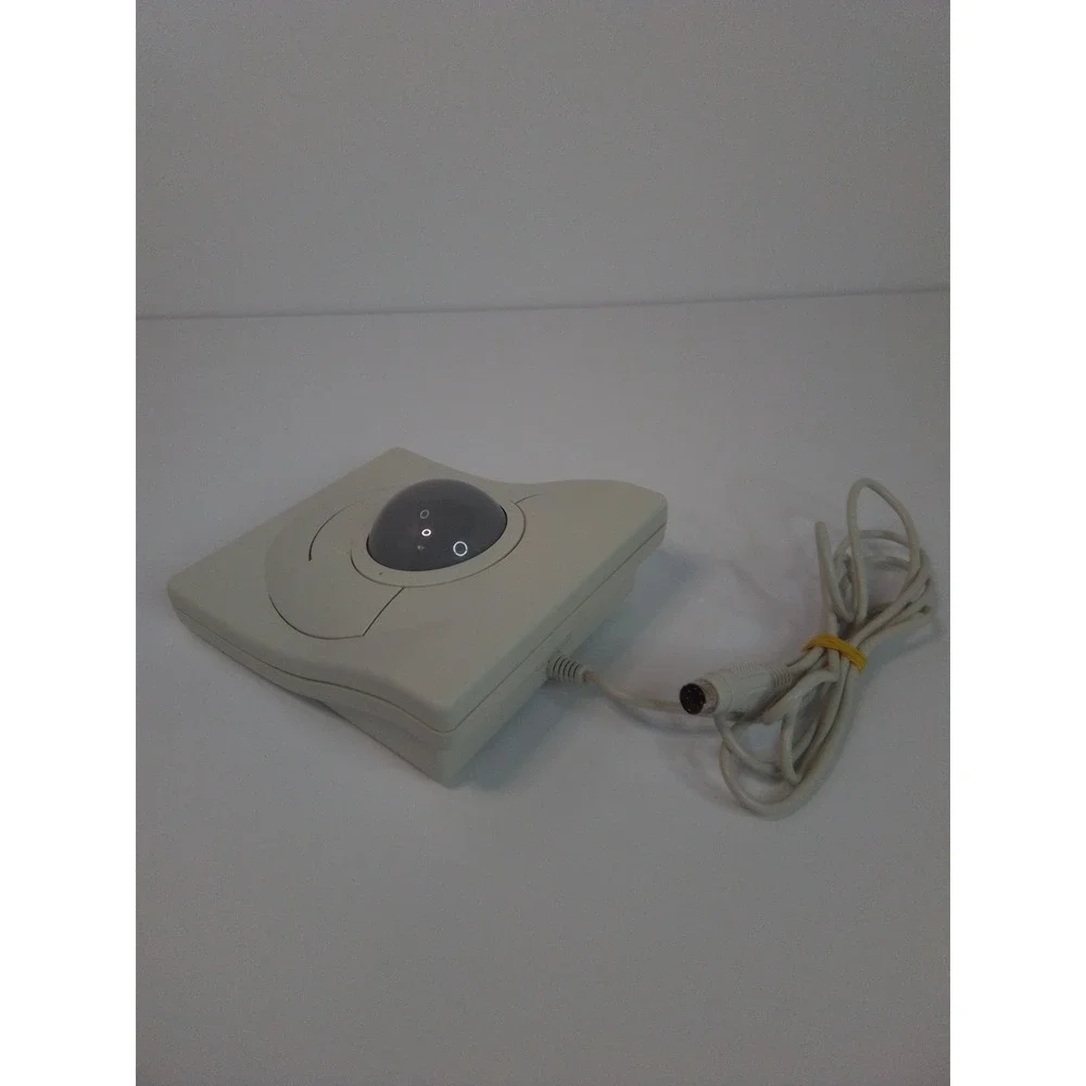 Vintage DRTRACK Trackball Mouse PS/2 Connection Wired Beige Used Tested